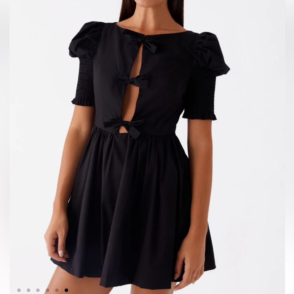 NWT Peppermayo Leonie Tie Front Mini Dress - Picture 6 of 6